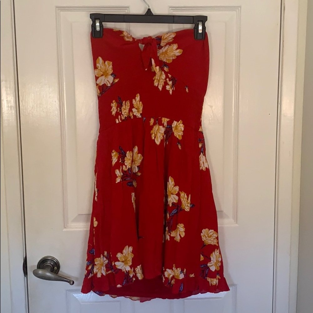 Hawaiian strapless sundress✨☀️🌸